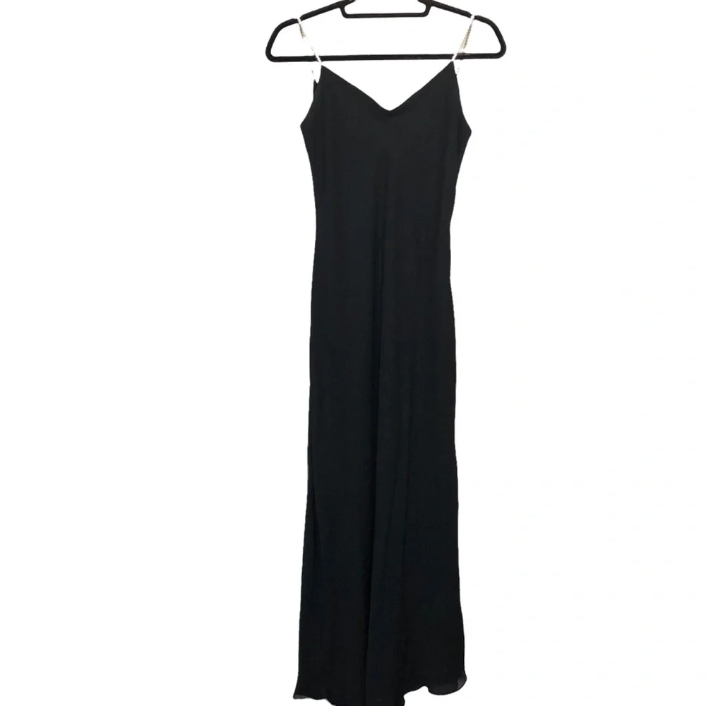 Vintage Black Maxi Dress - Picture 1 of 7